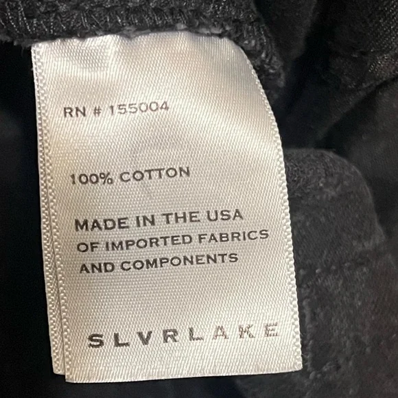 Slvrlake London Straight Leg Jeans Black‎ Sz 28 - Picture 14 of 14